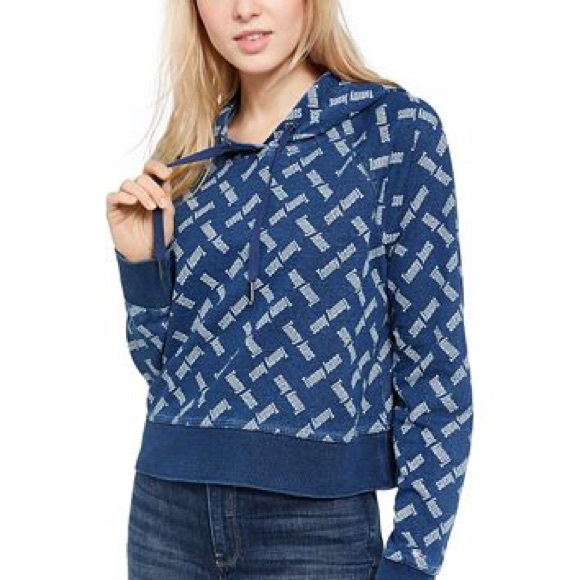 Tommy Jeans Logo-Print Hoodie Y2K - Picture 1 of 6